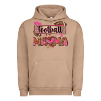 Pigment Burro football mama with leopard Urban Hoodie - Zillion Design Studio