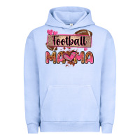 Pigment Grape Ice football mama with leopard Urban Hoodie - Zillion Design Studio