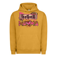 Pigment Peanut Butter football mama with leopard Urban Hoodie - Zillion Design Studio