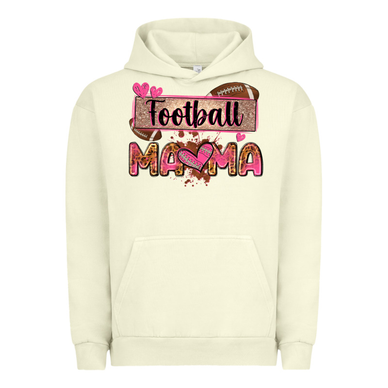 Football Mama With Leopard Urban Hoodie by Zillion Design Studio | Teevron