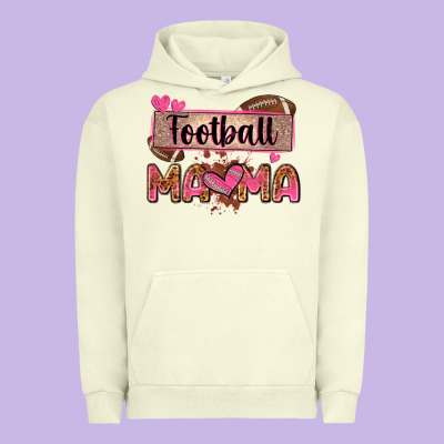 Football Mama With Leopard Urban Hoodie Designed By Zillion Design Studio