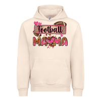 Sandshell football mama with leopard Urban Hoodie - Zillion Design Studio