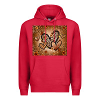 Cardinal melanin hearts Premium Hoodie - Zillion Design Studio