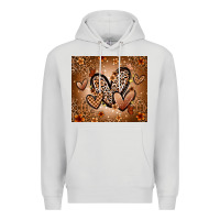 Dove Grey melanin hearts Premium Hoodie - Zillion Design Studio