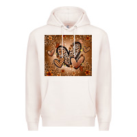 Pale Pink melanin hearts Premium Hoodie - Zillion Design Studio