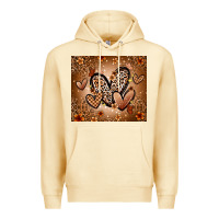 Pina Colada melanin hearts Premium Hoodie - Zillion Design Studio
