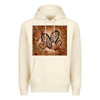 Sandshell melanin hearts Premium Hoodie - Zillion Design Studio