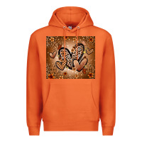 Carrot melanin hearts Premium Hoodie - Zillion Design Studio