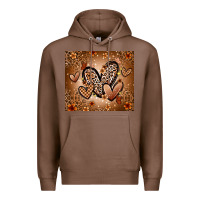 Chestnut melanin hearts Premium Hoodie - Zillion Design Studio