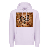 Lilac melanin hearts Premium Hoodie - Zillion Design Studio