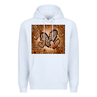 White melanin hearts Premium Hoodie - Zillion Design Studio