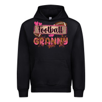 Black football granny with leopard Urban Hoodie - Zillion Design Studio