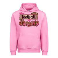 Fuchsia Pink football granny with leopard Urban Hoodie - Zillion Design Studio