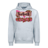 Heather Grey football granny with leopard Urban Hoodie - Zillion Design Studio