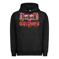 Pigment Black football granny with leopard Urban Hoodie - Zillion Design Studio