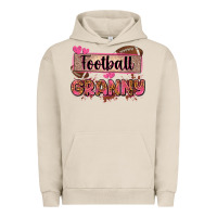 Pigment French Oak football granny with leopard Urban Hoodie - Zillion Design Studio