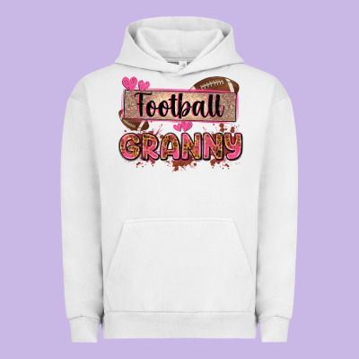 Football Granny With Leopard Urban Hoodie Designed By Zillion Design Studio