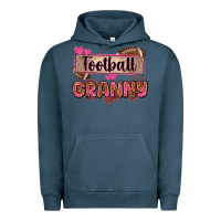Pigment Midnight Navy football granny with leopard Urban Hoodie - Zillion Design Studio