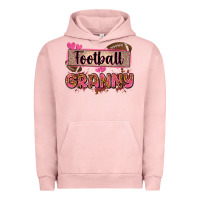 Pigment Salmon football granny with leopard Urban Hoodie - Zillion Design Studio