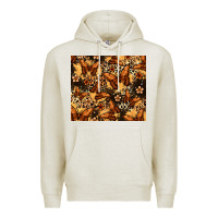 Oatmeal Heather melanin butterfly Premium Hoodie - Zillion Design Studio