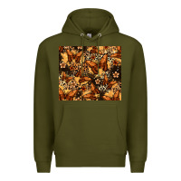 Army Green melanin butterfly Premium Hoodie - Zillion Design Studio