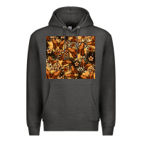Charcoal Heather melanin butterfly Premium Hoodie - Zillion Design Studio