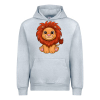 Heather Grey lion Urban Hoodie - texasbilliewilder