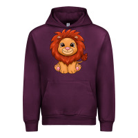 Mauve Wine lion Urban Hoodie - texasbilliewilder