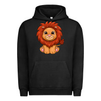 Pigment Black lion Urban Hoodie - texasbilliewilder