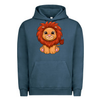 Pigment Midnight Navy lion Urban Hoodie - texasbilliewilder