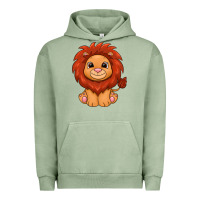 Pigment Oil Green lion Urban Hoodie - texasbilliewilder