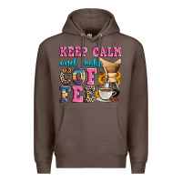 Coffee keep calm and make coffee Premium Hoodie - Zillion Design Studio