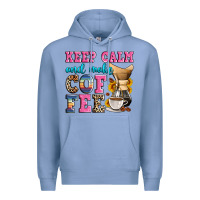 Colony Blue keep calm and make coffee Premium Hoodie - Zillion Design Studio