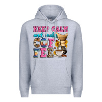 Heather Grey keep calm and make coffee Premium Hoodie - Zillion Design Studio