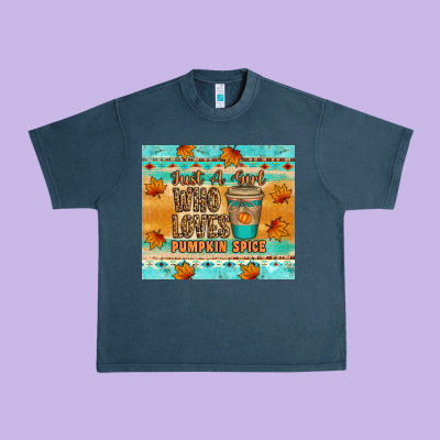 Just A Girl Who Loves Pumpkin Spice Tumbler Urban Heavy Tee Designed By Artiststas