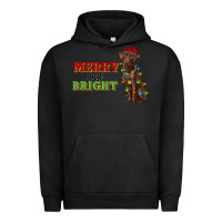 Pigment Black merry and bright labrador Urban Hoodie - RanaPortraitStore