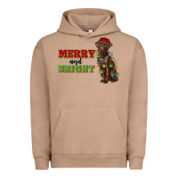 Pigment Burro merry and bright labrador Urban Hoodie - RanaPortraitStore