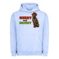 Pigment Grape Ice merry and bright labrador Urban Hoodie - RanaPortraitStore