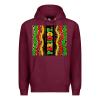 Burgundy juneteenth periodt Premium Hoodie - Zillion Design Studio