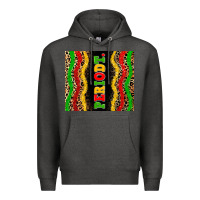 Charcoal Heather juneteenth periodt Premium Hoodie - Zillion Design Studio