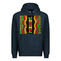 Navy juneteenth periodt Premium Hoodie - Zillion Design Studio