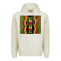 Oatmeal Heather juneteenth periodt Premium Hoodie - Zillion Design Studio