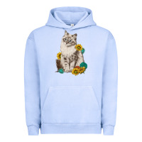 Pigment Grape Ice siberian cat sunflower and gemstone Urban Hoodie - texasbilliewilder
