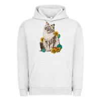 Pigment Lunar Rock siberian cat sunflower and gemstone Urban Hoodie - texasbilliewilder