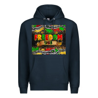 Navy juneteenth freedom 1865 Premium Hoodie - Zillion Design Studio