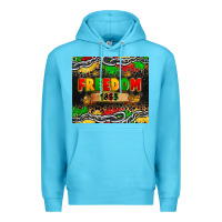 Ocean Blue juneteenth freedom 1865 Premium Hoodie - Zillion Design Studio