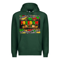 Sports Green juneteenth freedom 1865 Premium Hoodie - Zillion Design Studio
