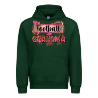 Forest Green football grandma with leopard Urban Hoodie - Zillion Design Studio