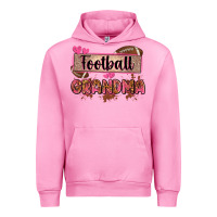 Fuchsia Pink football grandma with leopard Urban Hoodie - Zillion Design Studio