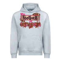 Heather Grey football grandma with leopard Urban Hoodie - Zillion Design Studio